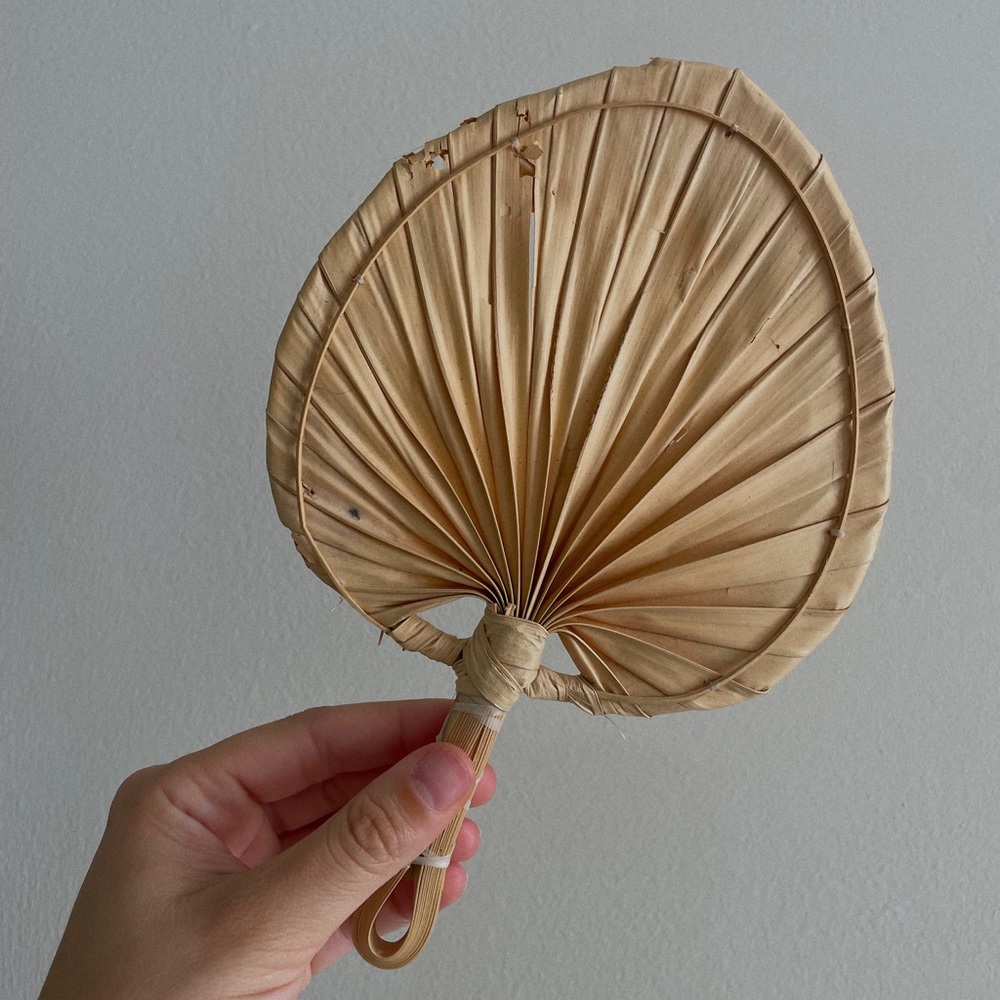 Mini Palm Leaf Fan